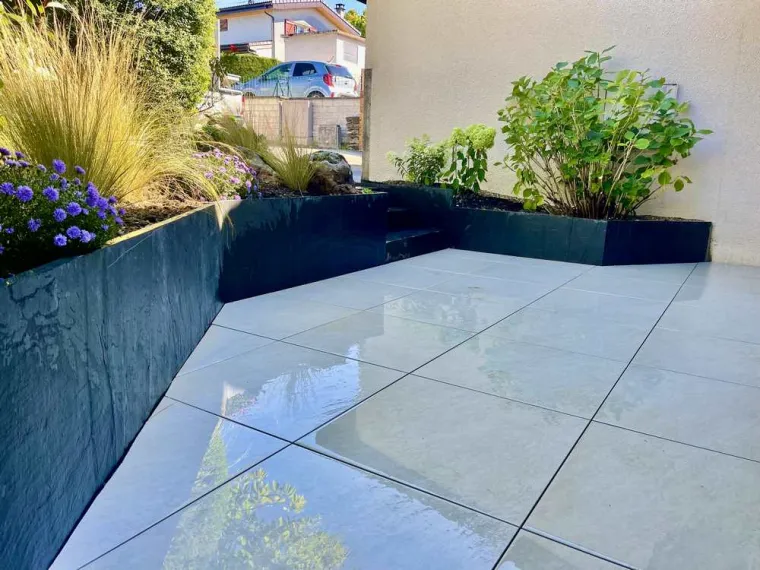 Aménagement d'une terrasse, Annecy, TERR'PAYSAGE