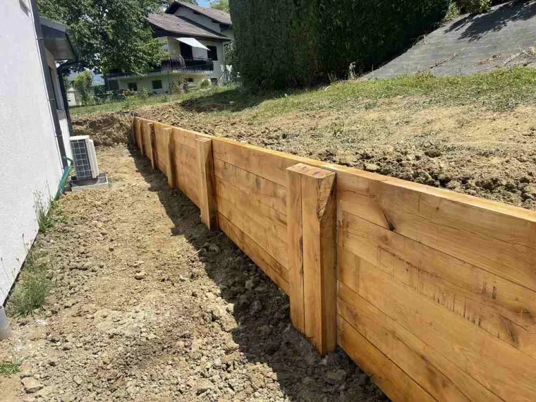 Murs en traverses, Annecy, TERR'PAYSAGE