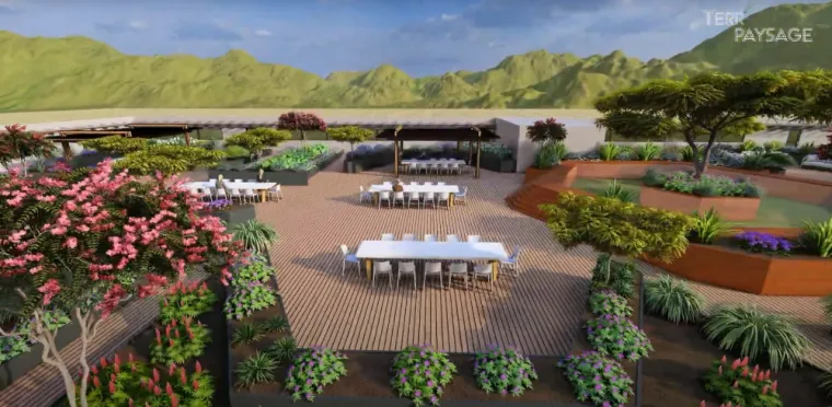 Création de plans 3D pour aménagement de rooftop à Annecy, Annecy, TERR'PAYSAGE