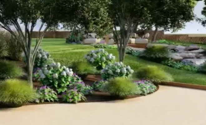 Concevoir un projet d'aménagement paysager en 3D à Plan-les-Ouates, Annecy, TERR'PAYSAGE